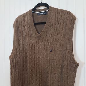 Nautica v-neck sweater vest, XL